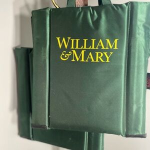 Pair of folding William and Mary Stadium Seat Cushions